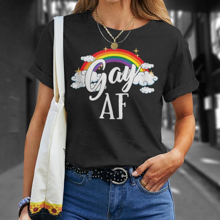 Gay Af Lgbtq Gay Pride Week Month Parade T-Shirt Gifts for Her