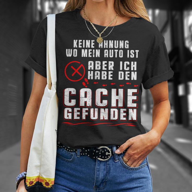 Geocaching No Ahnung Wo Mein Auto Ist T-Shirt Geschenke für Sie