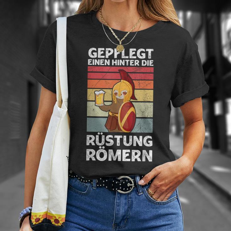 Gepflegt Einen Hinter Die Rüstung Römern Party Sauf Saying T-Shirt Geschenke für Sie