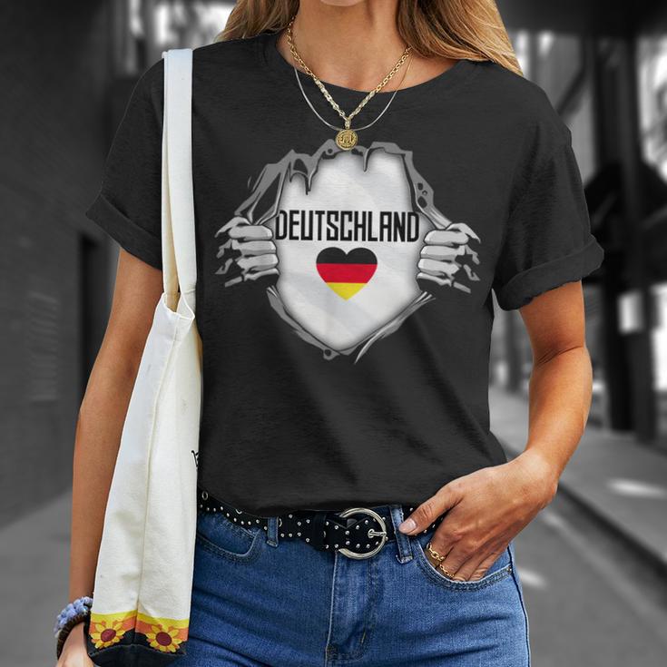 German National Flag Ich Liebe Deutschland T-Shirt Geschenke für Sie