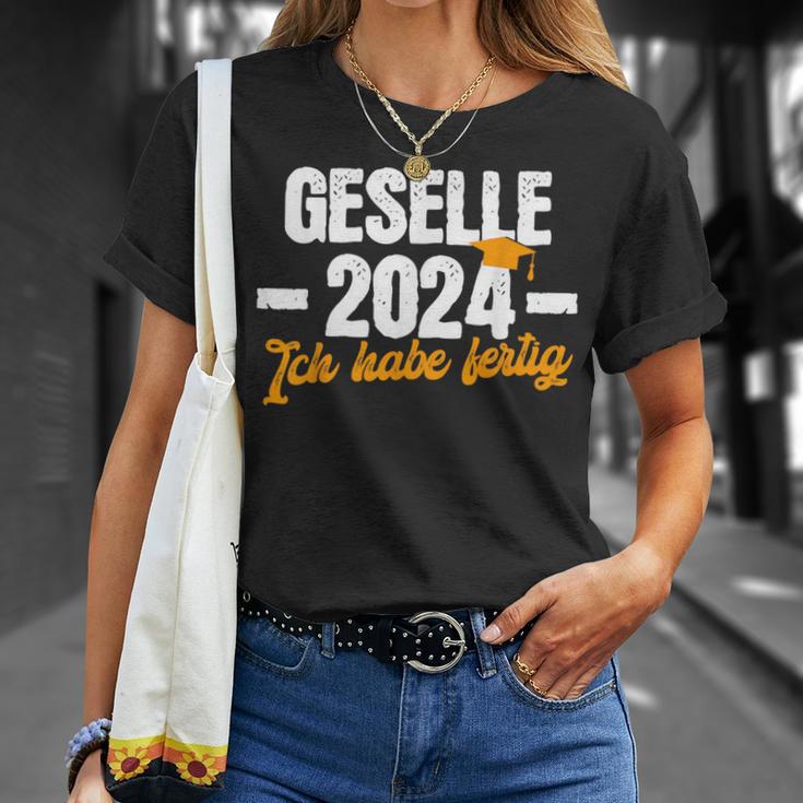 Geselle 2024 Ich Habe Fertig Gesellenprüfung T-Shirt Geschenke für Sie