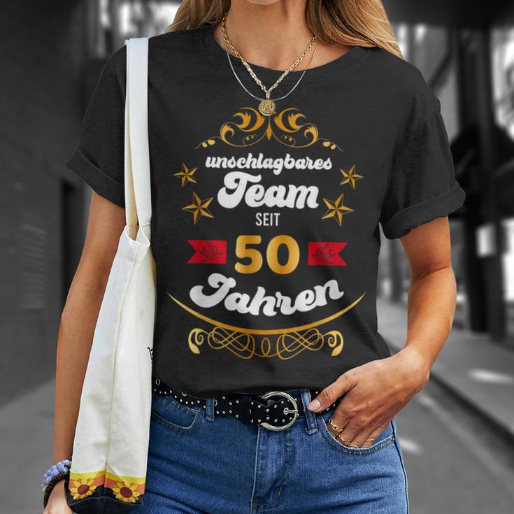 Gold Wedding Anniversary Golden Wedding Anniversaryintage T-Shirt Geschenke für Sie