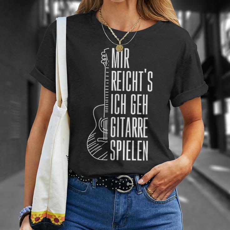 Guitar Mir Reichts Ich Geh Guitarre Spielen T-Shirt Geschenke für Sie