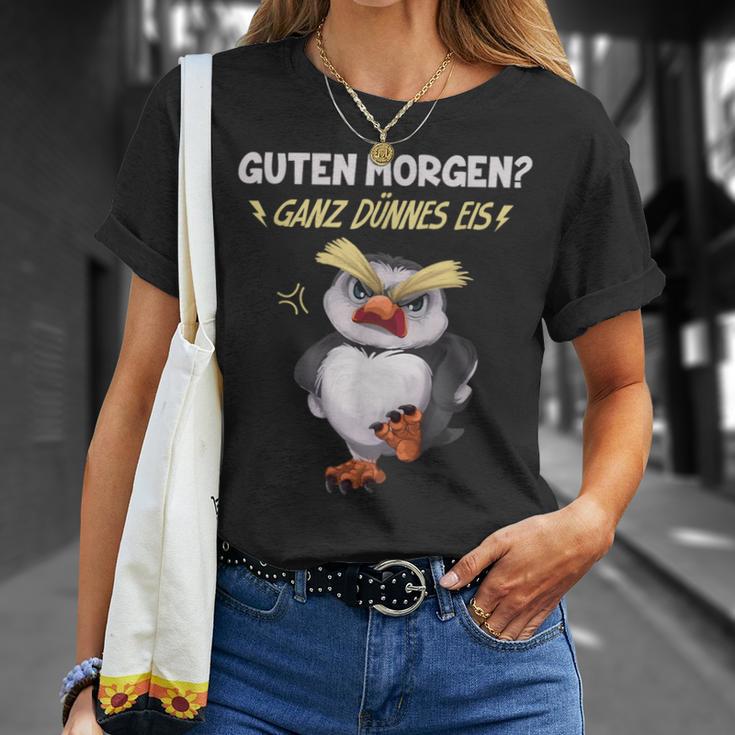 Guten Morgen Ganz Dünnes Eis Penguin T-Shirt Geschenke für Sie