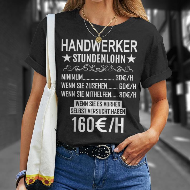 Handwerker Stundenlohn Profession Saying Handwerker S T-Shirt Geschenke für Sie