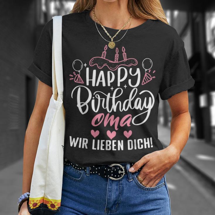 Happy Birthday Grandma Wir Liebe Dich Omis Birthday S T-Shirt Geschenke für Sie