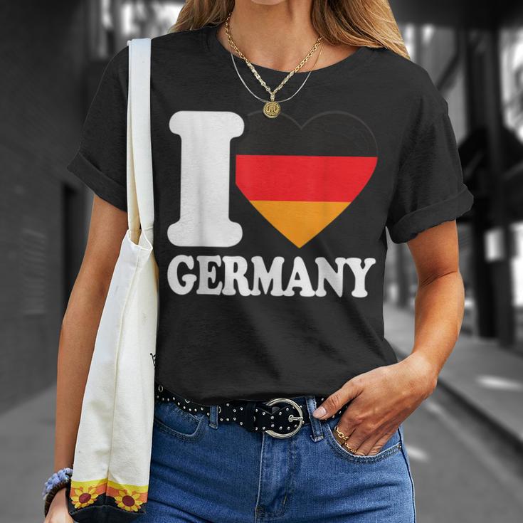 With I Heart Deutschland I Heart Germany Germany Flag T-Shirt Geschenke für Sie