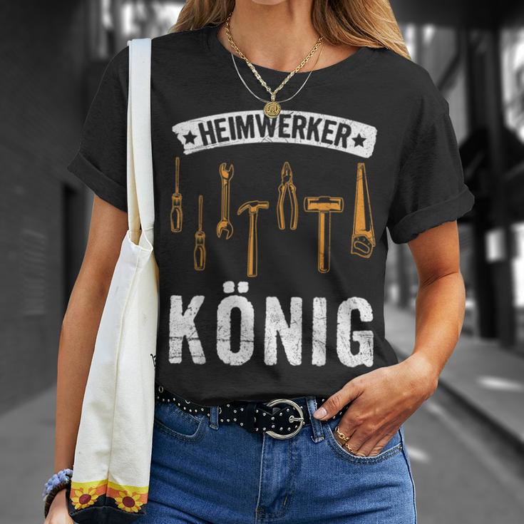 Heimwerkerkönig Diy Craftsman Saying T-Shirt Geschenke für Sie