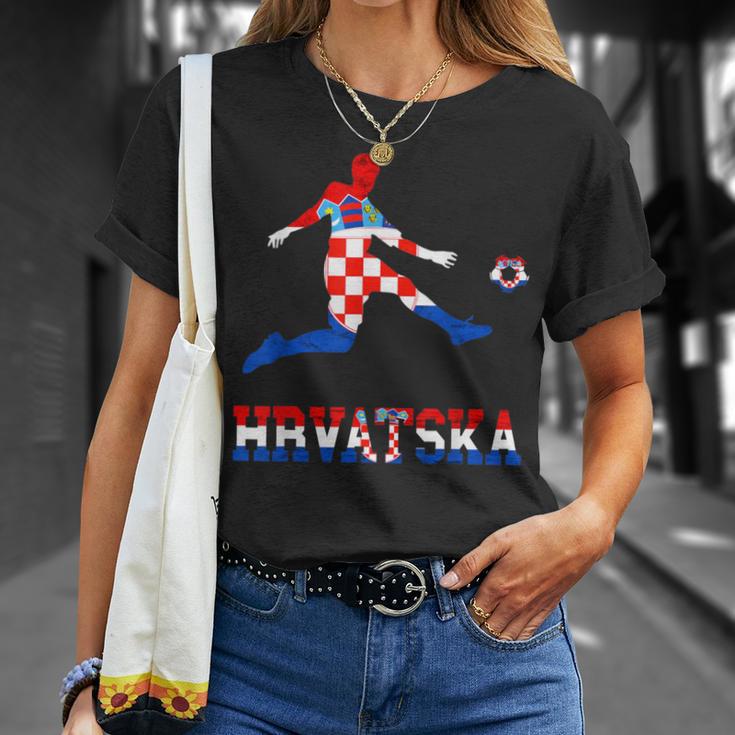 Hrvatska Croatia Croatia Football Team Croatia Croatia Football T-Shirt Geschenke für Sie