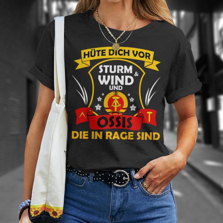 Hüte Dichor Sturm & Wind & Ossis Die In Rage Sind Ddr Ost T-Shirt Geschenke für Sie