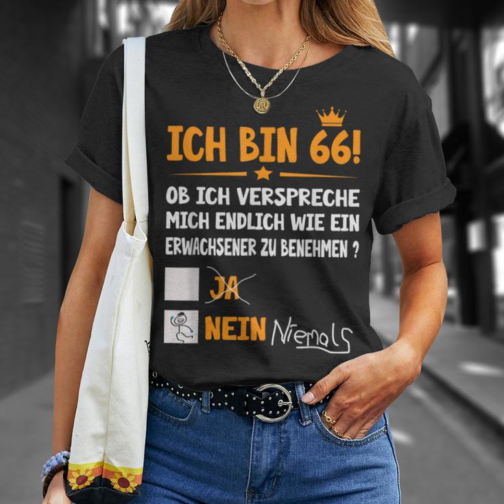 Ich Bin 66 Jahre Adult Birthday S T-Shirt Geschenke für Sie