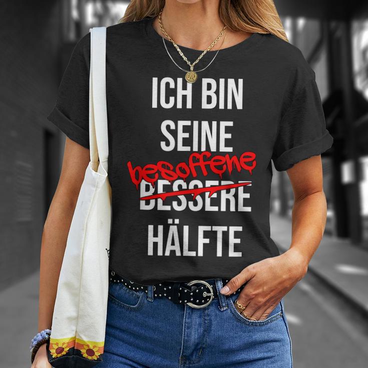 Ich Bin His Besoffen Half T-Shirt Geschenke für Sie