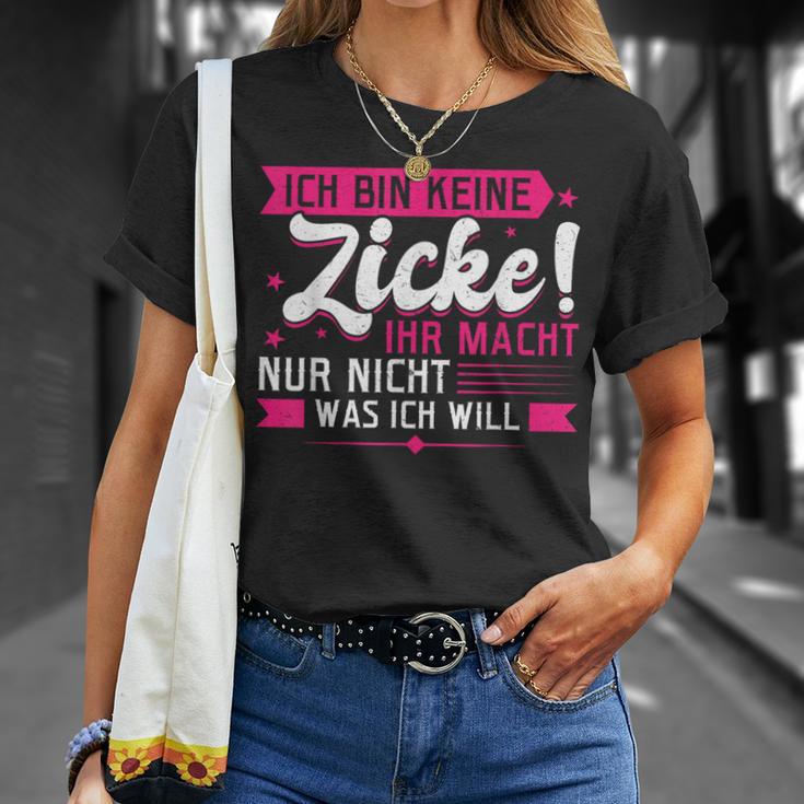 With Ich Bin Keine Zicke T-Shirt Geschenke für Sie