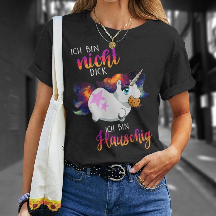 Ich Bin Nicht Dick Sondern Fluffy Thick Unicorn T-Shirt Geschenke für Sie