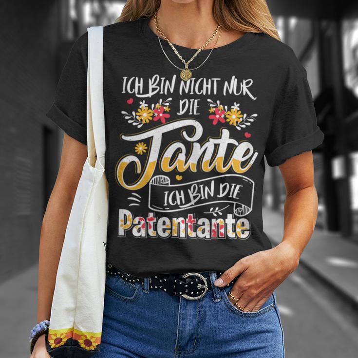 Ich Bin Nicht Nur Die Tante Ich Bin Die Patentante German T-Shirt Geschenke für Sie