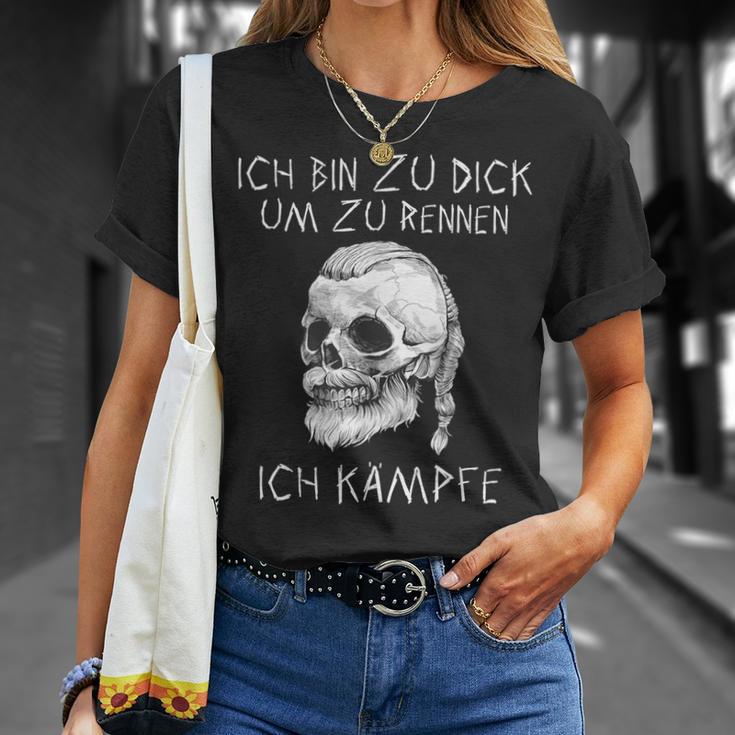 Ich Bin Zu Dick Ich Kämpfe Böser Alter Manniking T-Shirt Geschenke für Sie