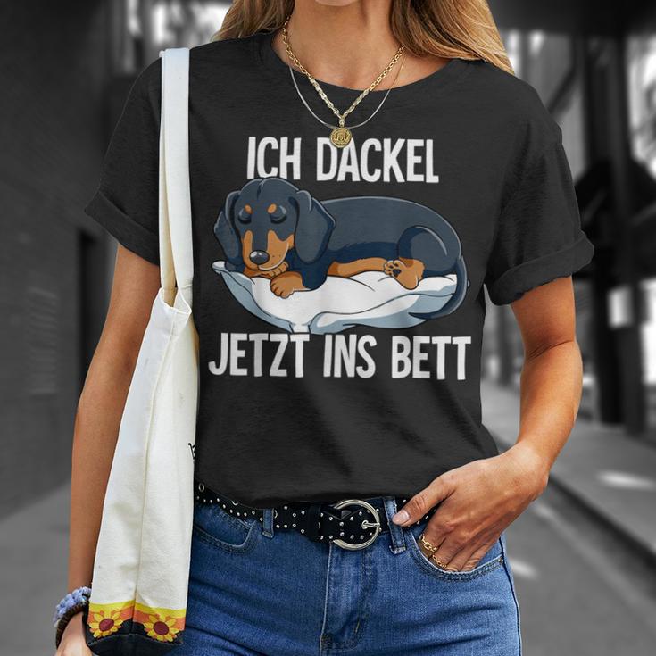 Ich Dachshund Jetzt Ins Bett T-Shirt Geschenke für Sie