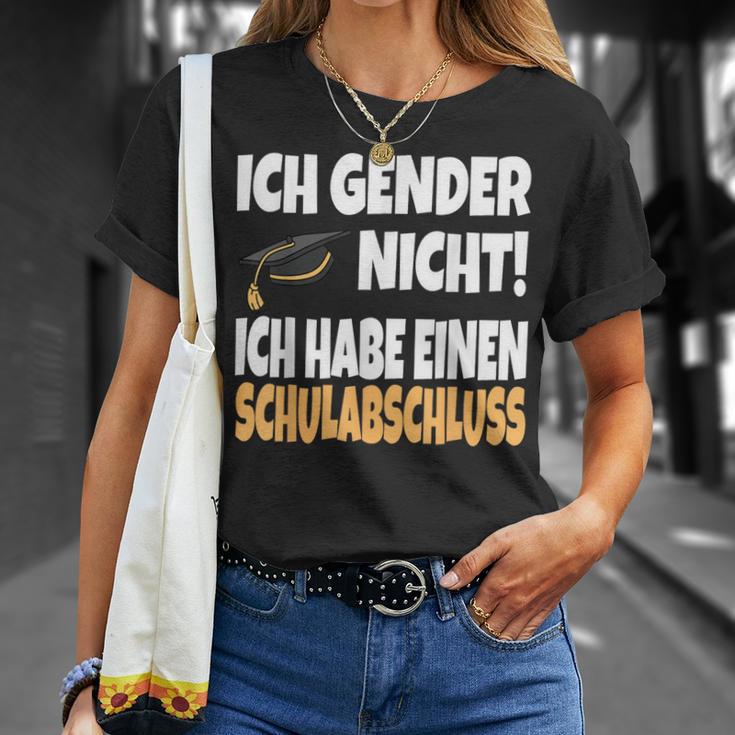 Ich Gender Nicht Ich Habe Einen Schulabschluss German T-Shirt Geschenke für Sie