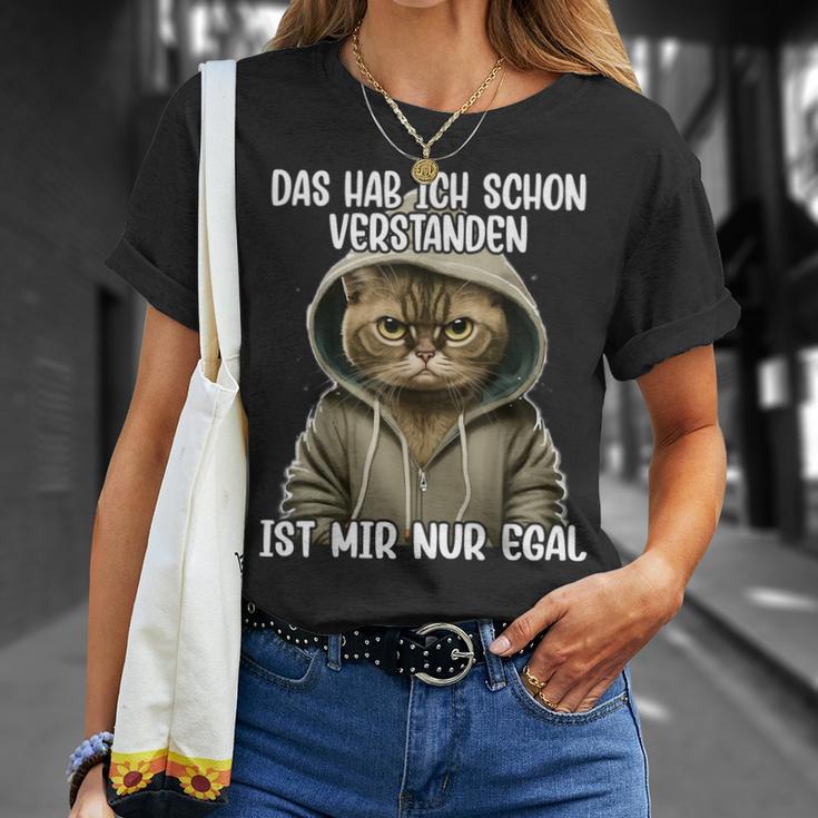 Ich Hab Das Schonerstanden Ist Mir Nur Egal Cat T-Shirt Geschenke für Sie