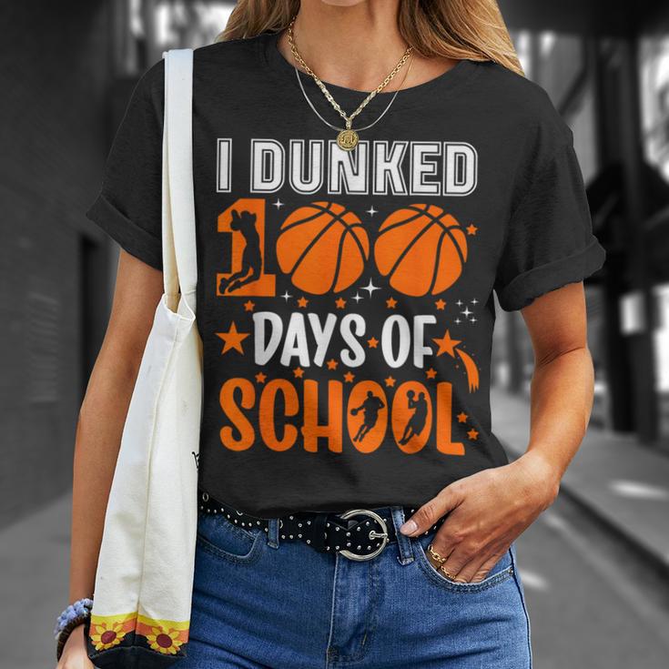 Ich Habe 100 Tage In Der Schule Eingetaucht Basketball 100 Tag Lehrer T-Shirt Geschenke für Sie