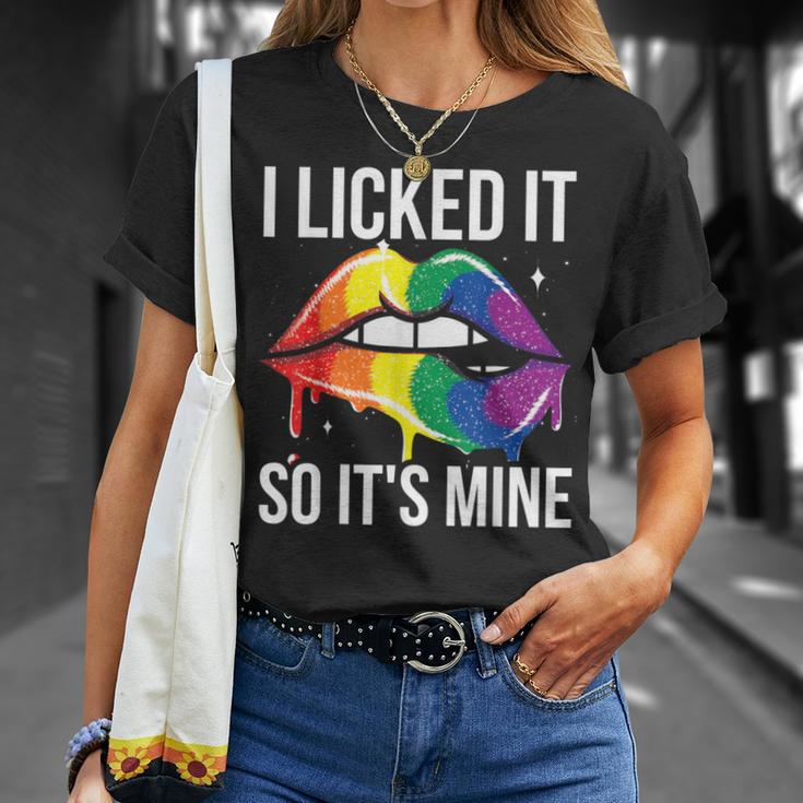 Ich Habe Es Angeleckeck So Ist Es Meine Lgbt T-Shirt Geschenke für Sie