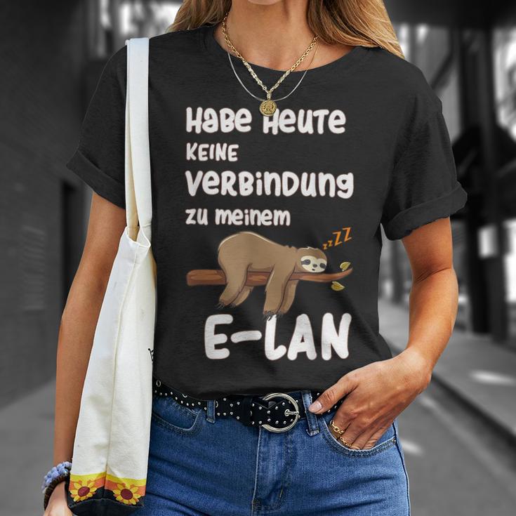 Ich Habe Heute Keine Connection Zu Meiner E-Lan Sloth I Have No Connection T-Shirt Geschenke für Sie