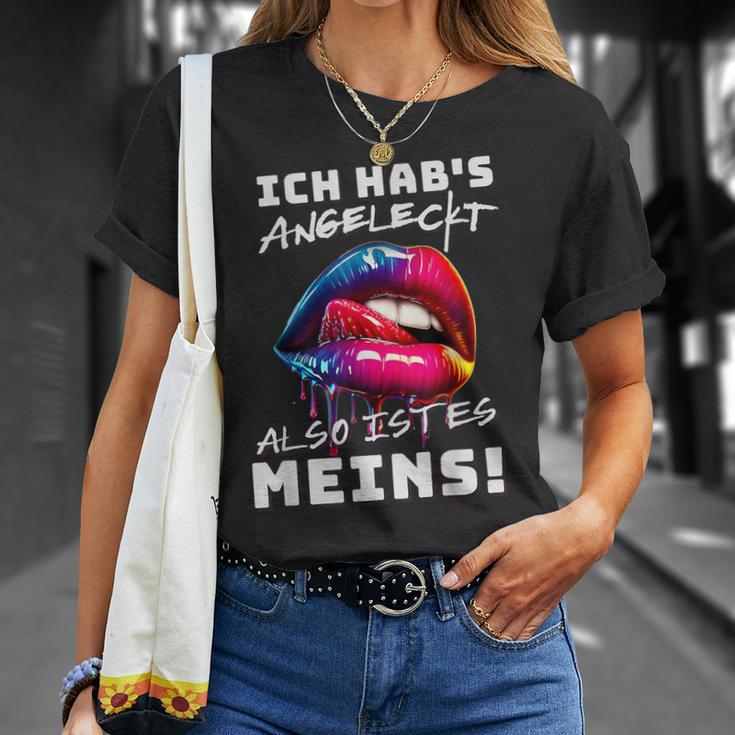 Ich Hab's Angeleckt Also Ist Es Meins Humour Women's T-Shirt Geschenke für Sie