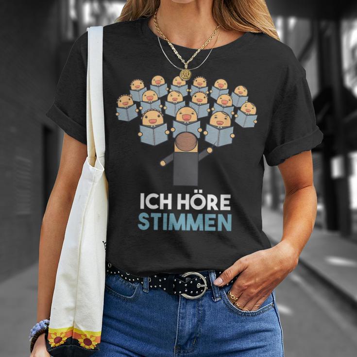 Ich Höre Stimmen Chorleiter Conductor T-Shirt Geschenke für Sie