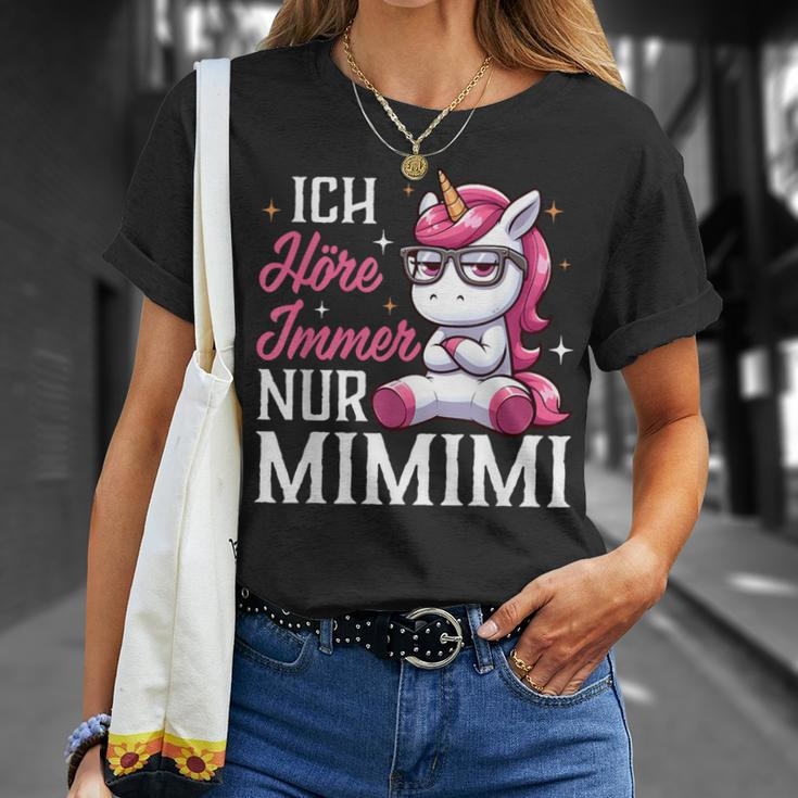 Ich Hörre Immer Nur Mimimi Heulsuse Heul Doch Einhorn German T-Shirt Geschenke für Sie