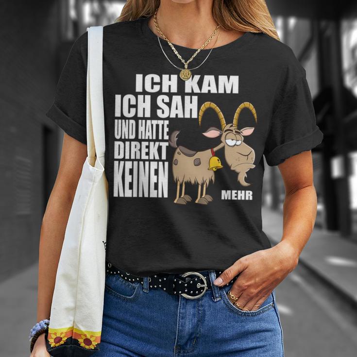 Ich Kam Sah Und Hatte Direkt Kein Bock Mehr Kein Antrieb T-Shirt Geschenke für Sie