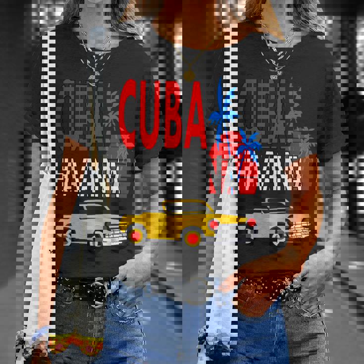 Ich Liebe Cuba Havana Cuba Bandiera Idea Regalo Maglietta Regalos para ella