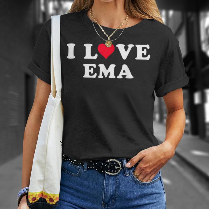 Ich Liebe Ema Passende Freundin & Freund Ema Name T-Shirt Geschenke für Sie