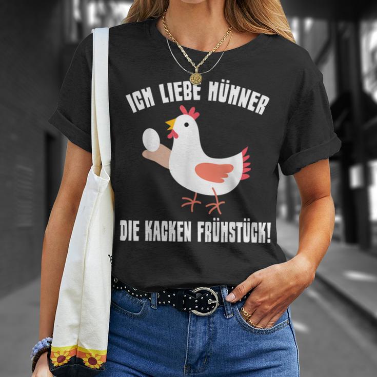 Ich Liebe Hühner Die Kacken Breakfast Farmer I Love Hühner Die Kacken Breakfast T-Shirt Geschenke für Sie