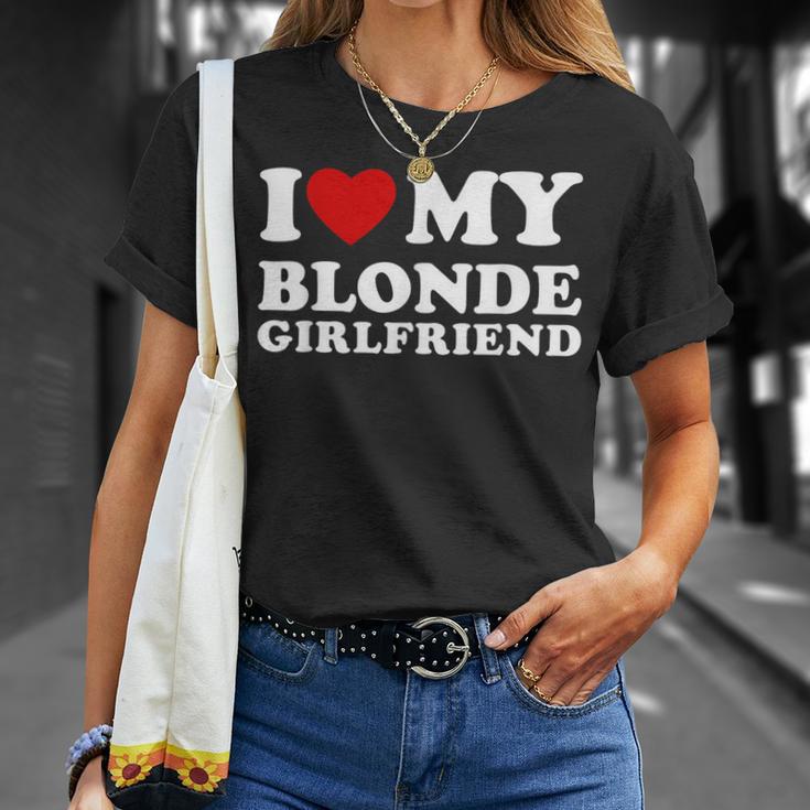 Ich Liebe Meine Blonde Freund T-Shirt Geschenke für Sie