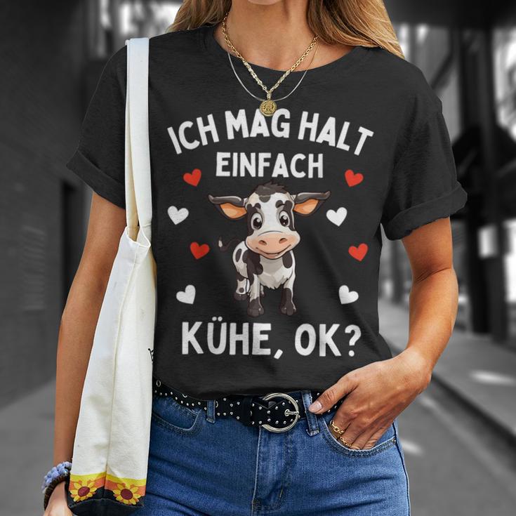 Ich Mag Halt Einfach Kühe Farmer Cow T-Shirt Geschenke für Sie