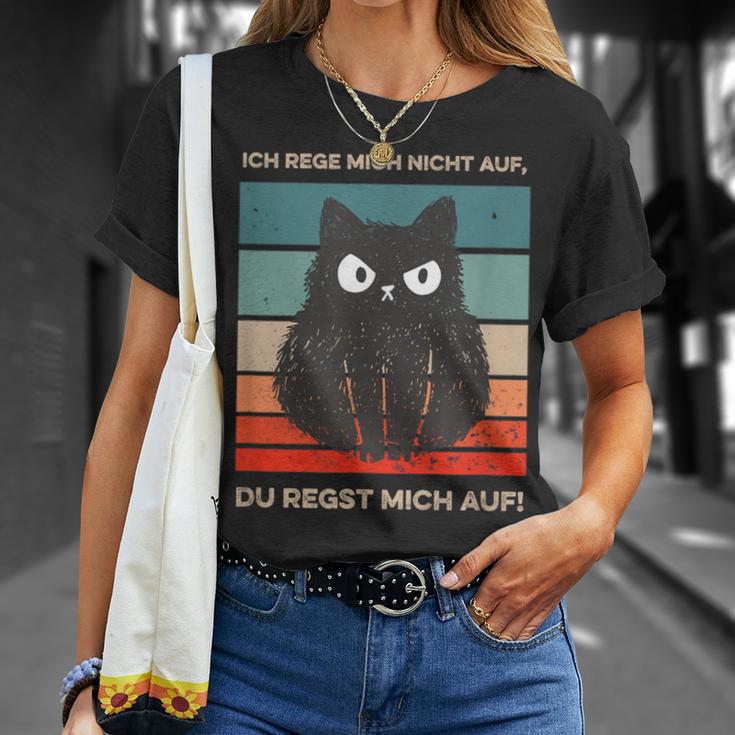 Ich Rege Mich Nicht Auf Katzen With Cat S T-Shirt Geschenke für Sie