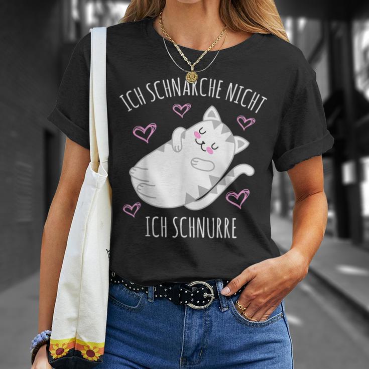 Ich Schnarche Nicht Ich Schnurre Saying Sleep Pyjama T-Shirt Geschenke für Sie