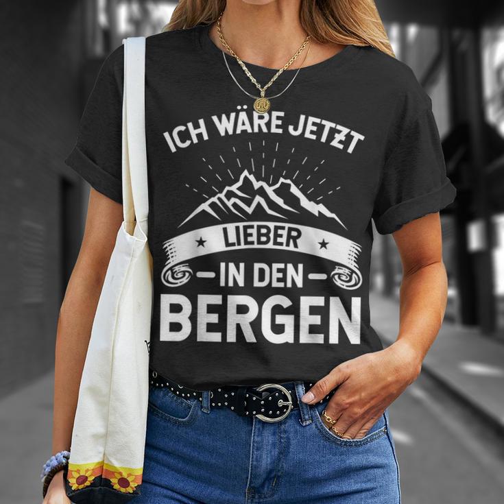 Ich Wäre Jetzt Lieber In Den Bergen Women's & Hiking T-Shirt Geschenke für Sie