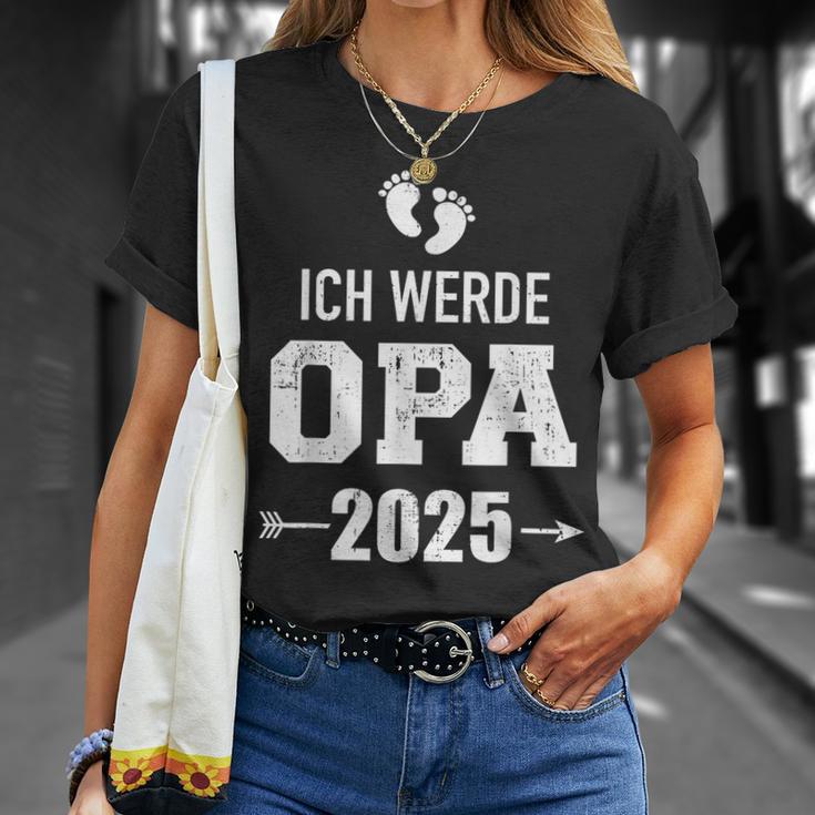 Ich Werde Opa 2025 Pregnancy Proclaim T-Shirt Geschenke für Sie