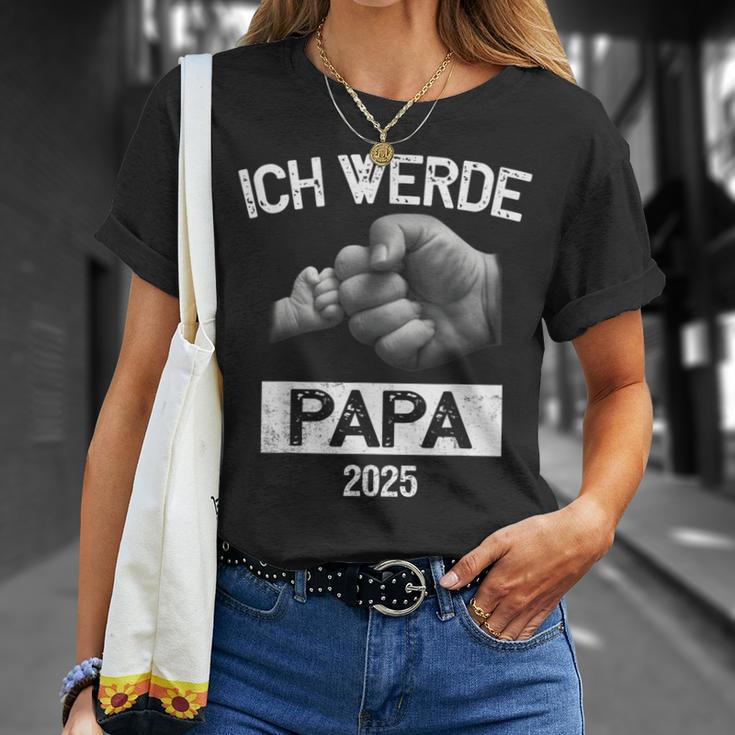 Ich Werde Papa 2025 Ich Werde Baldater T-Shirt Geschenke für Sie