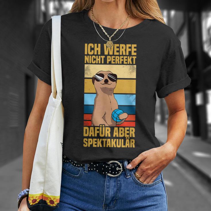 Ich Werfe Nicht Perfekt Boulespieler Petanque Boule T-Shirt Geschenke für Sie