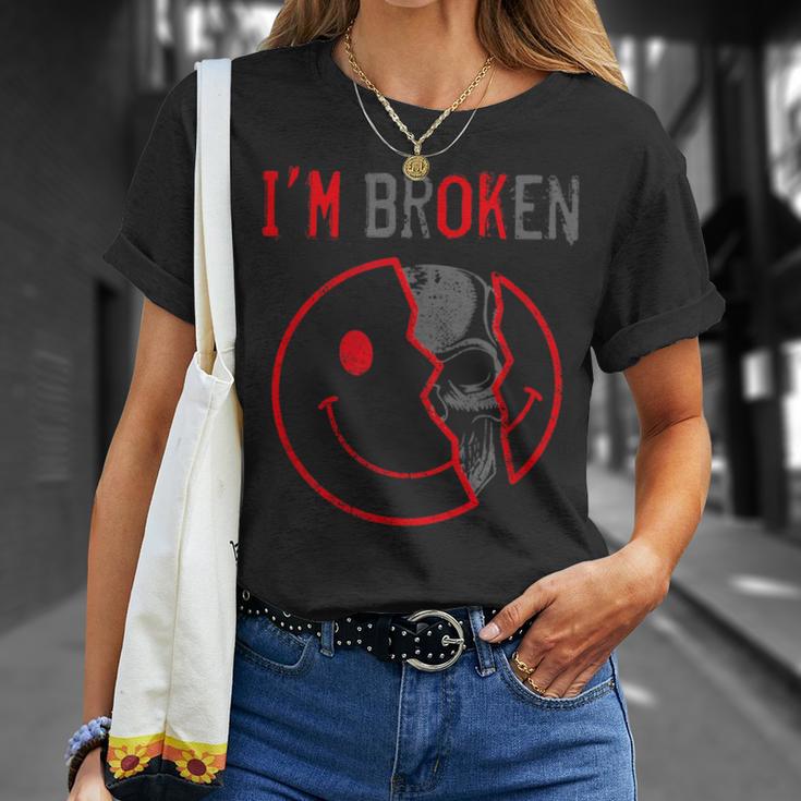 I'm Broken I'm Ok I'm Broken T-Shirt Geschenke für Sie