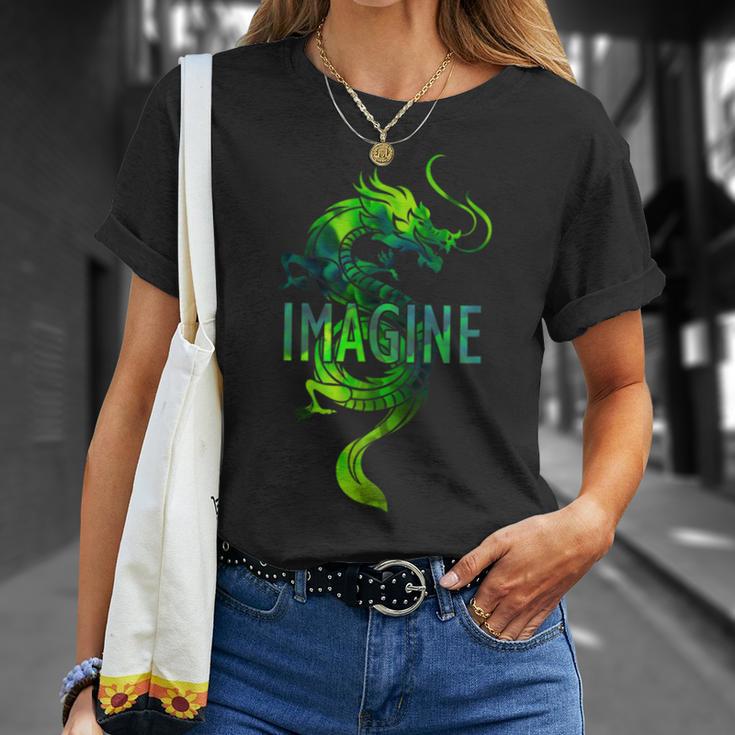 Imagine Fantasy Dragon Tattoo Style T-Shirt Geschenke für Sie