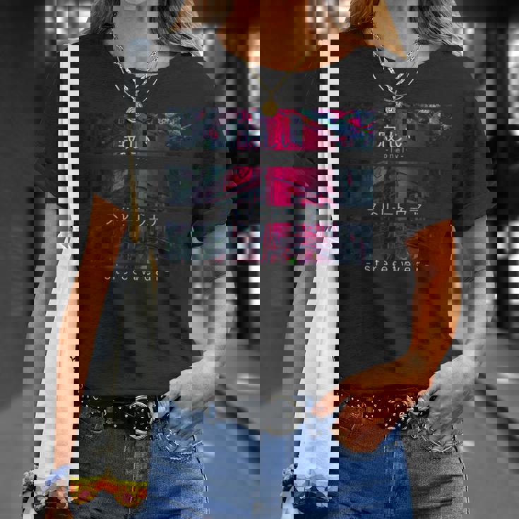 Japan Tokyo Lonely Streetwearaporwave Aesthetic Otaku Maglietta Regalos para ella