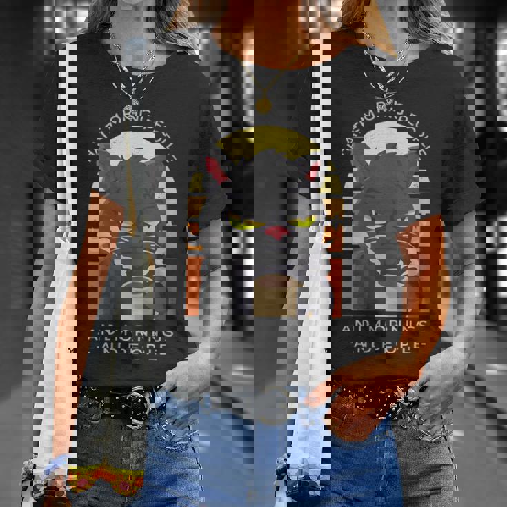 Je Déteste Les Gens Du Matin Et Les Matins Et Les Gens T-Shirt Cadeaux pour elle