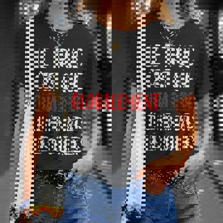 Je M'en Bats Couilles Cadeau Drôle Hommes T-Shirt Cadeaux pour elle