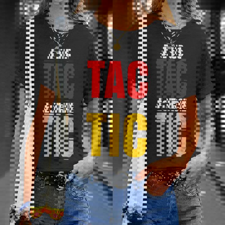 Je Suis Tac Je Cherche Tic Duo Tic Et Tac Deguisement Deux T-Shirt Cadeaux pour elle