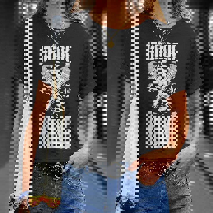 Karaoke Singer Karaoke King T-Shirt Gifts for Her