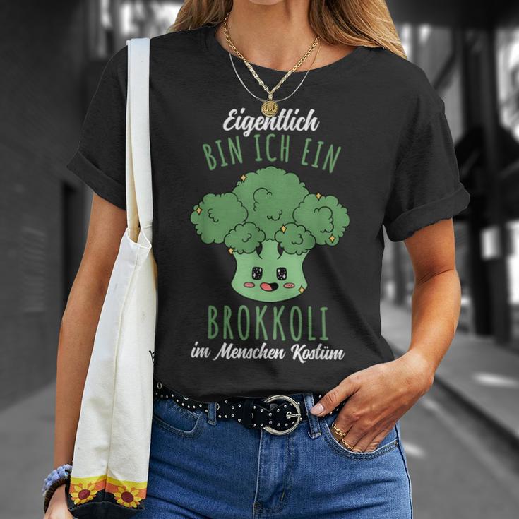 Kawaii Eigentlich Bin Ich Ein Brokkoli Kostüm T-Shirt Geschenke für Sie