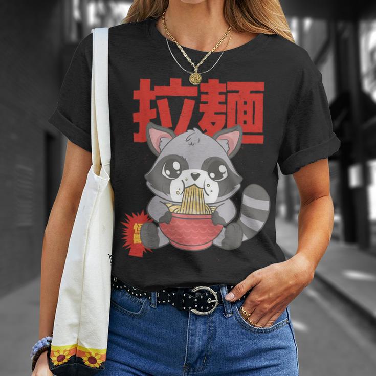 Kawaii Ramen Racoon Otaku Anime Manga T-Shirt Geschenke für Sie